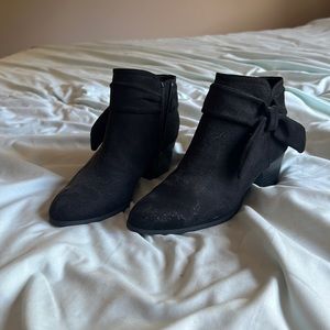 Ankle high black boots